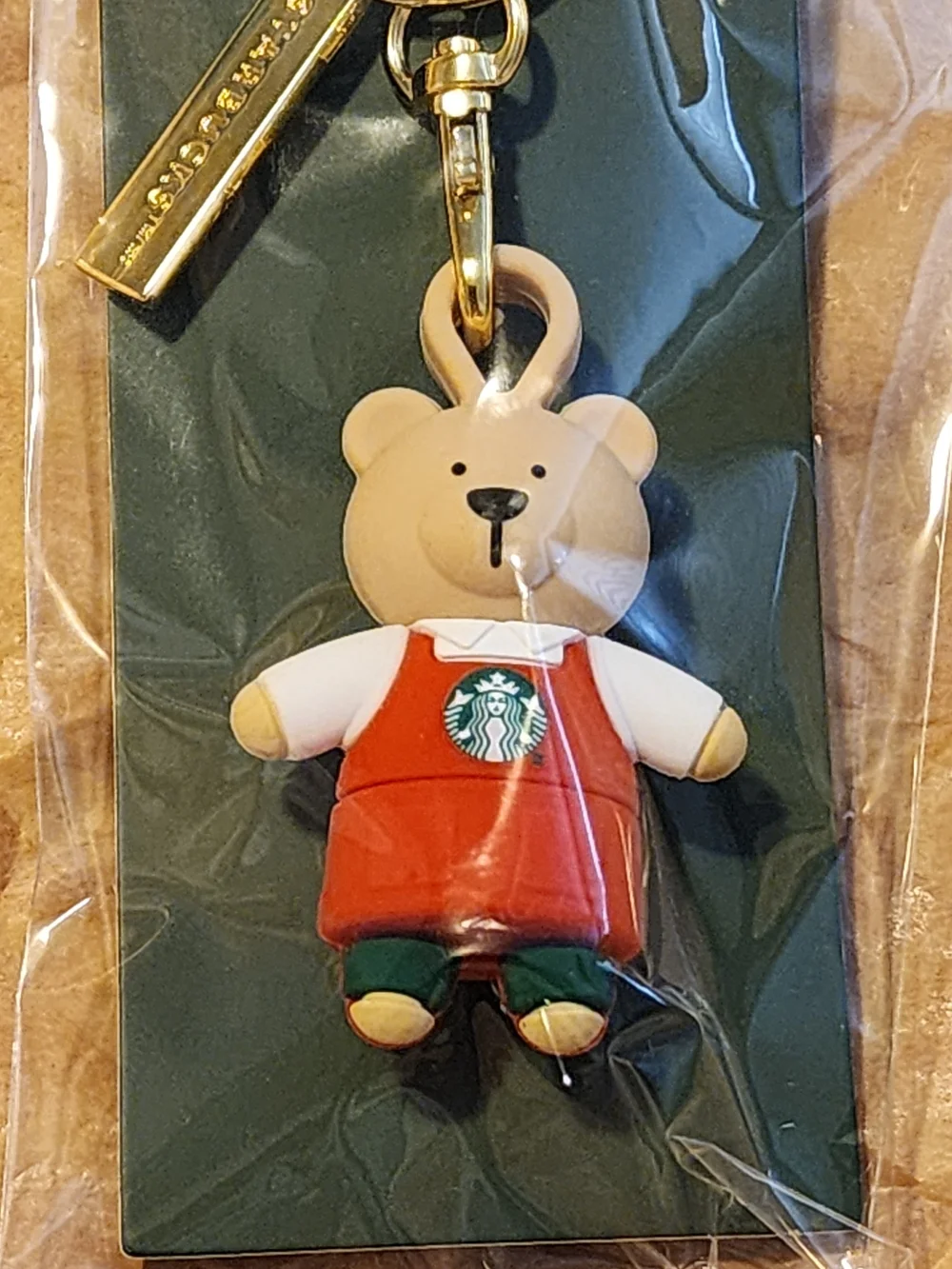 Starbucks bear keychain